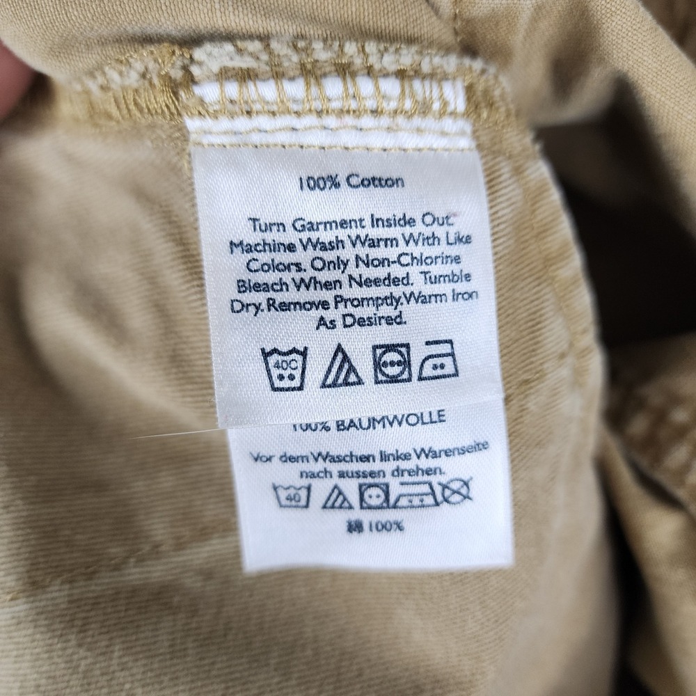 Eddie Bauer Cargo Pants Mens 36x30 Tan Khaki Cotton Workwear Gorpcore Outdoor - Picture 5 of 15